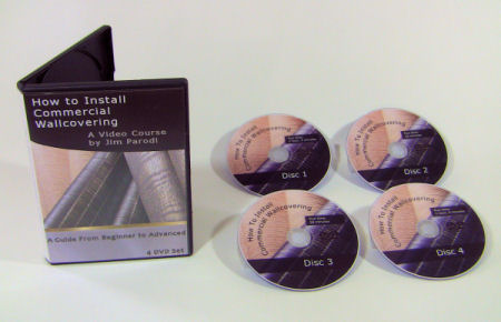 Photo of How to Install Commercial  Wallcovering a 4 DVD SET  to train and instruct wallpaper installers